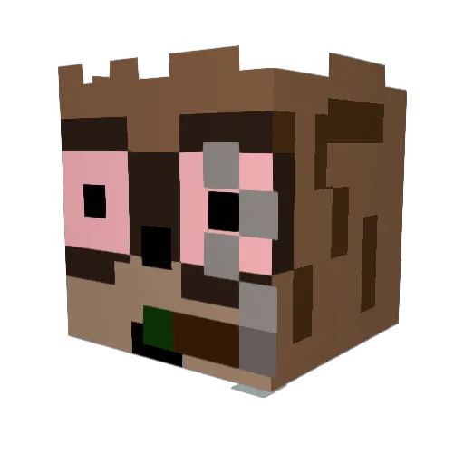 Davis_Mode Minecraft avatar head, 3D render