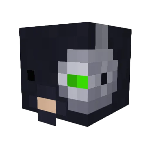 Daviscon Minecraft avatar head, 3D render