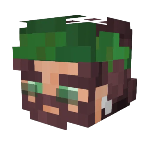 Minecraft-Avatar von DavistaS: Kopf als 3D-Render
