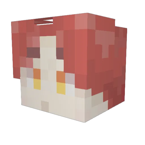 DavitoMaki_ Minecraft avatar head, 3D render