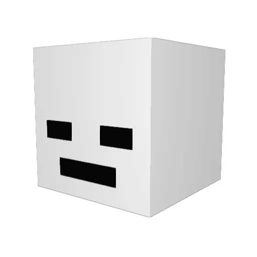 Davivs13 Minecraft avatar head, 3D render