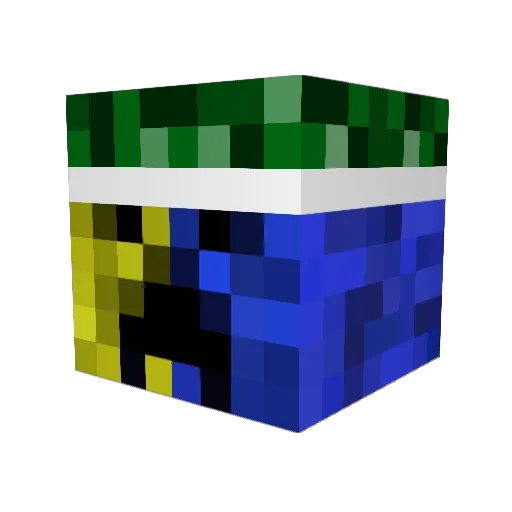 DavixLegend Minecraft avatar head, 3D render