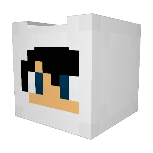 Davizera2102 Minecraft avatar head, 3D render