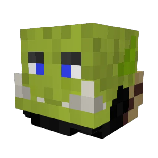 Davl0n Minecraft avatar head, 3D render