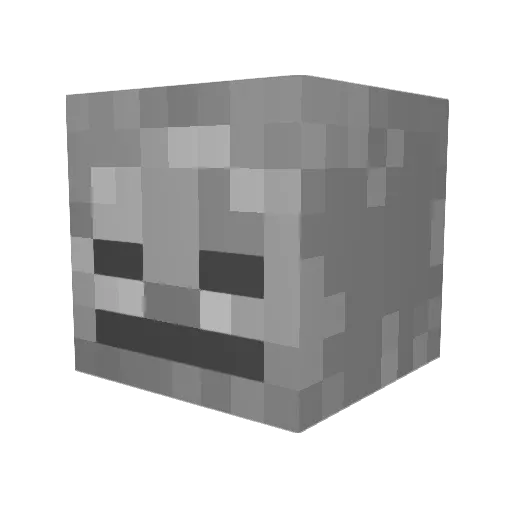 DavoVanman Minecraft avatar head, 3D render