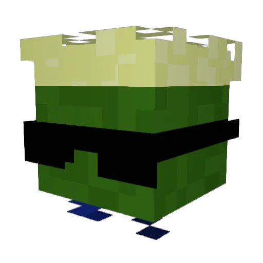 Davo_Xeneize Minecraft avatar head, 3D render