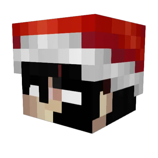 Davobc24 Minecraft avatar head, 3D render