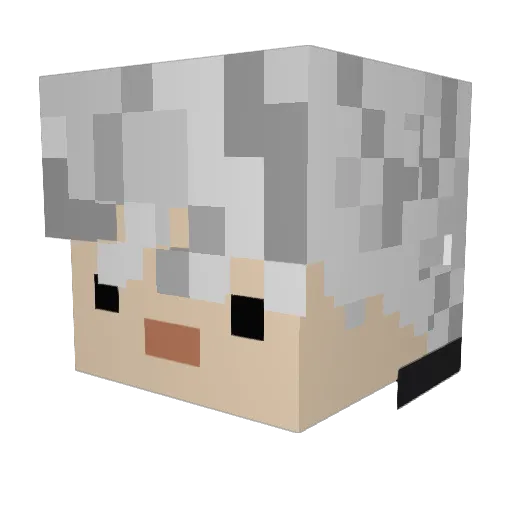 Davood_08 Minecraft avatar head, 3D render