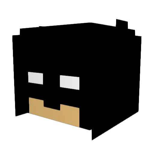Davoop Minecraft avatar head, 3D render
