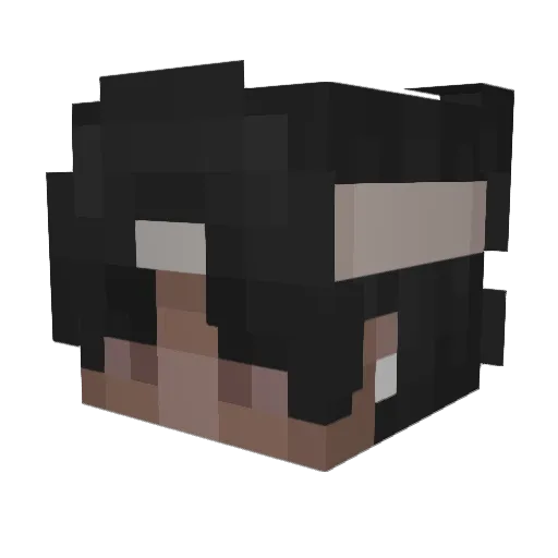 Davsey Minecraft avatar head, 3D render