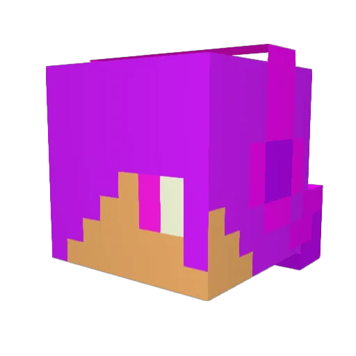 DavveCraft Minecraft avatar head, 3D render