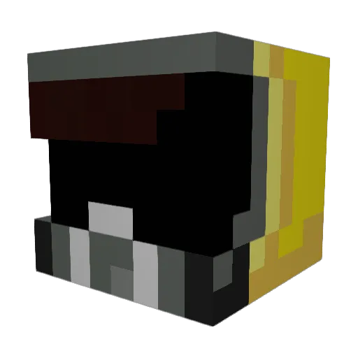 Davvid2000 Minecraft avatar head, 3D render