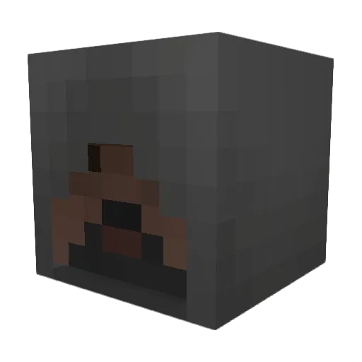 DavyBhoy Minecraft avatar head, 3D render