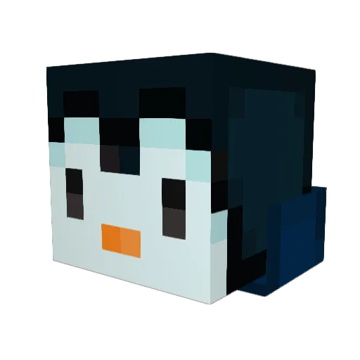 DavyLas Minecraft avatar head, 3D render
