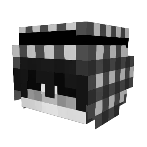 DavydAnal Minecraft avatar head, 3D render