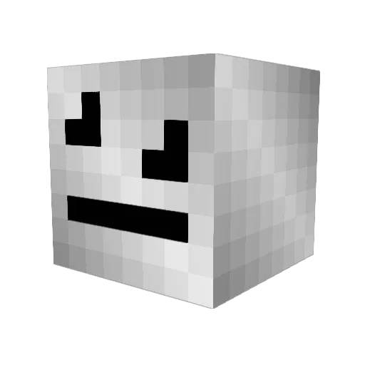 Davyyll Minecraft avatar head, 3D render