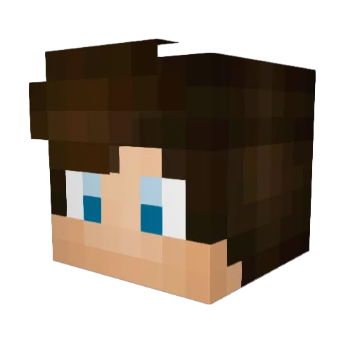 Dawdaw7834 Minecraft avatar head, 3D render