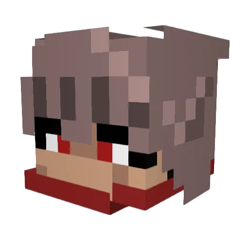 DawdlingBellZ Minecraft avatar head, 3D render