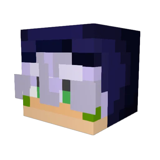 Daweagaming10 Minecraft avatar head, 3D render