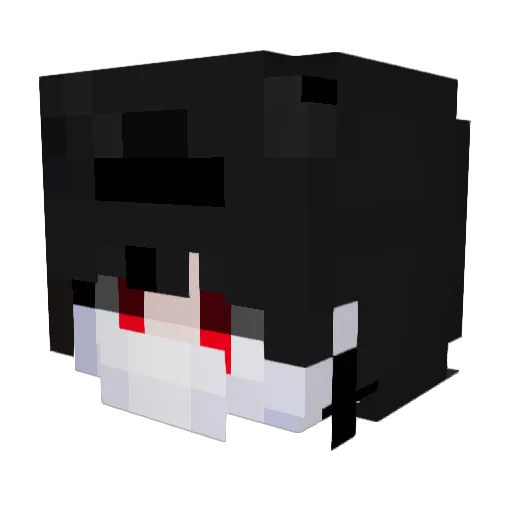 Dawel Minecraft avatar head, 3D render