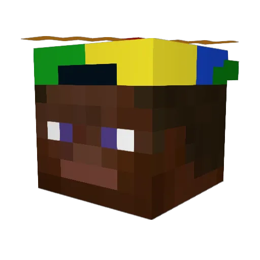 Dawg_Win Minecraft avatar head, 3D render