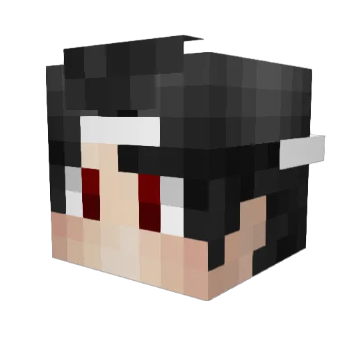 Dawho Minecraft avatar head, 3D render