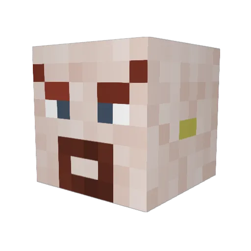 DawholeEnchilada Minecraft avatar head, 3D render