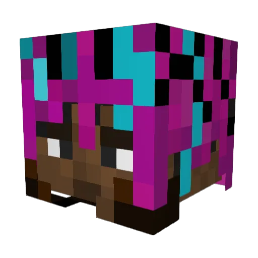 Dawid00 Minecraft avatar head, 3D render