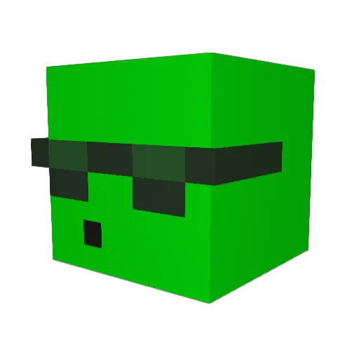 Dawidek1702 Minecraft avatar head, 3D render