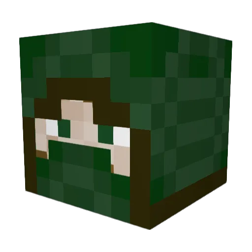 Dawidko1200 Minecraft avatar head, 3D render