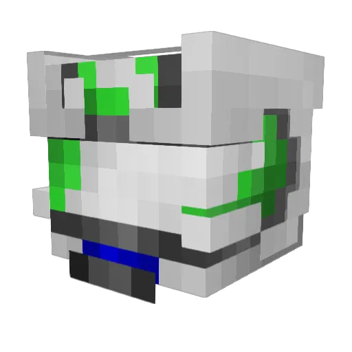 DawidoPL Minecraft avatar head, 3D render