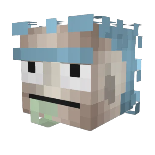 Minecraft-Avatar von Dawidula: Kopf als 3D-Render