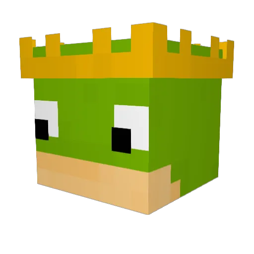 Dawieski Minecraft avatar head, 3D render