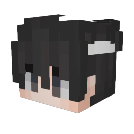 Dawiyn Minecraft avatar head, 3D render
