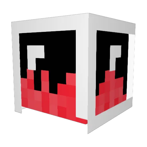 Dawly Minecraft avatar head, 3D render
