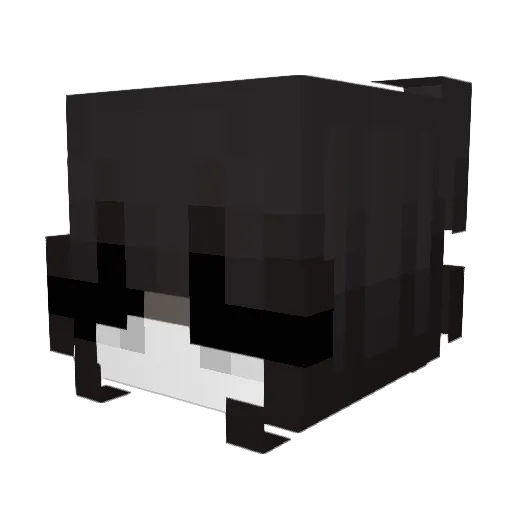 Dawmichi Minecraft avatar head, 3D render