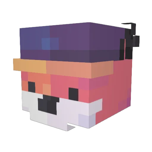 Dawn229 Minecraft avatar head, 3D render