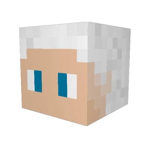 DawnNero Minecraft avatar head, 3D render