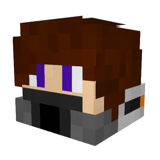 DawnOfShadow Minecraft avatar head, 3D render