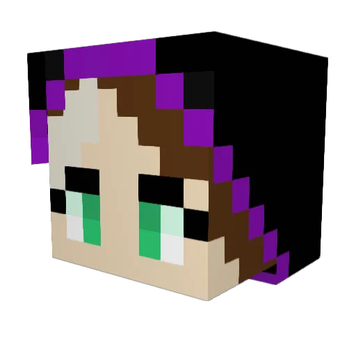 Dawn_Ace Minecraft avatar head, 3D render