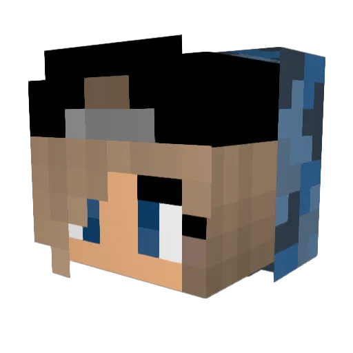Dawn_Pheonix Minecraft avatar head, 3D render