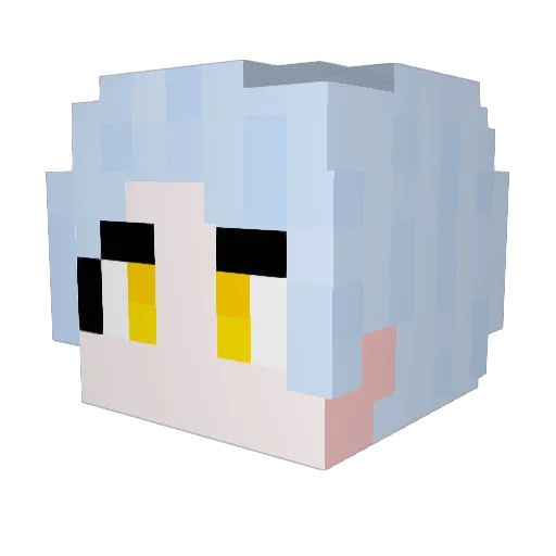 Dawn_Sky Minecraft avatar head, 3D render