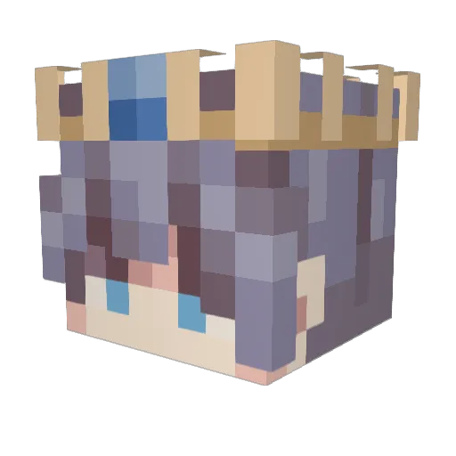 Dawn_break Minecraft avatar head, 3D render