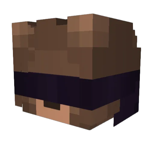 Dawnberry Minecraft avatar head, 3D render