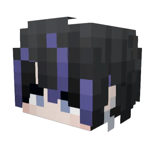 Dawndream23 Minecraft avatar head, 3D render