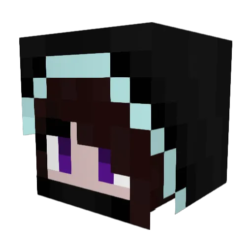 Dawngazer_ Minecraft avatar head, 3D render