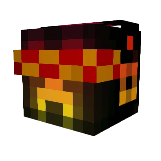 Dawnjumper Minecraft avatar head, 3D render
