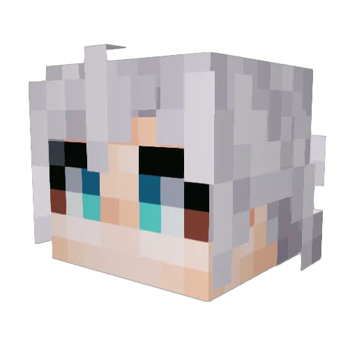 Dawnscar20 Minecraft avatar head, 3D render