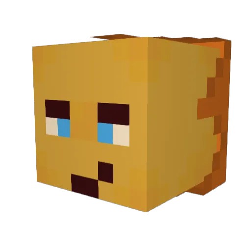 DawnySun Minecraft avatar head, 3D render