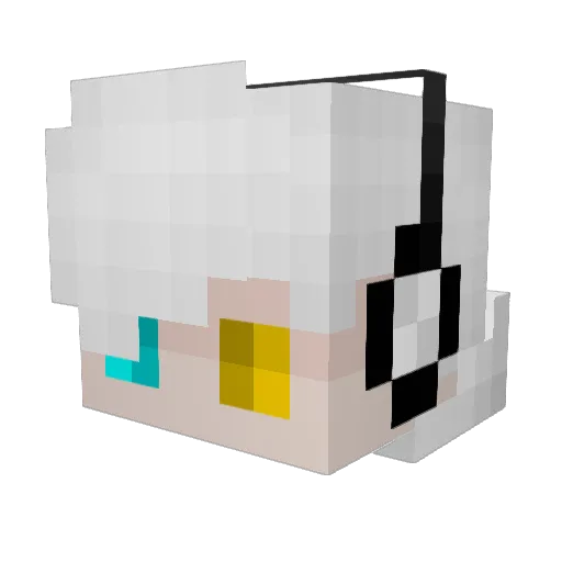 Dawoo97_ Minecraft avatar head, 3D render